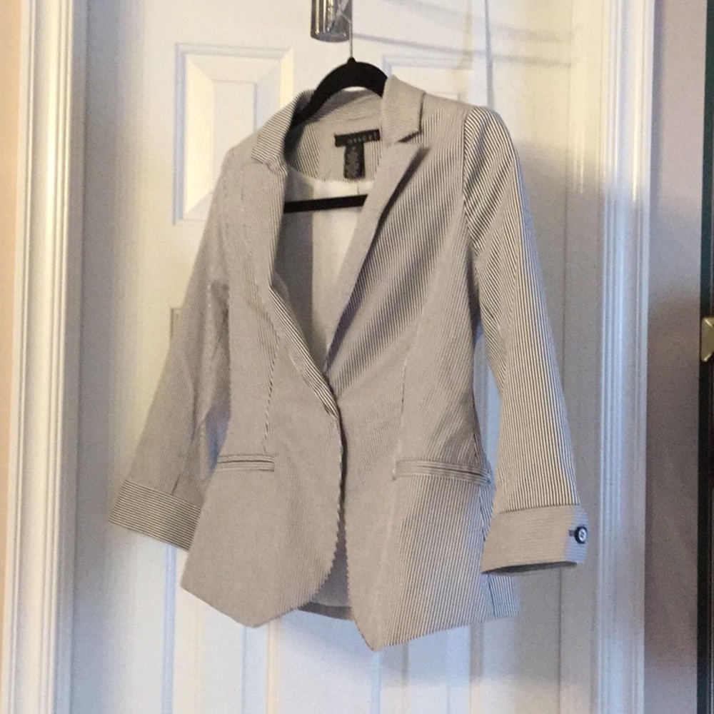 NWOT GRACE striped blazer petite size 4P